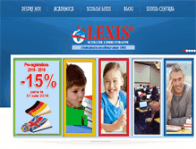 Tablet Screenshot of lexis.ro